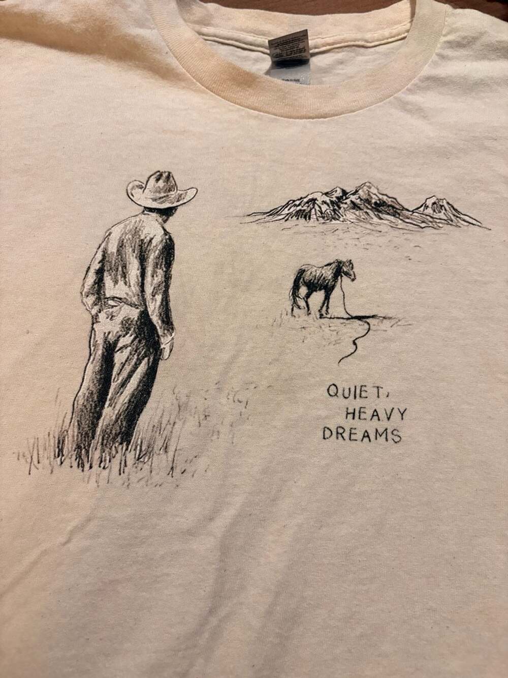 Zach Bryan Official Merch Quiet Heavy Dreams Graphic T-Shirt